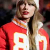 Taylor Swift Kelce 87 Chiefs Puffer Jacket
