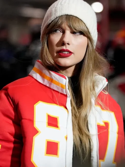 Taylor Swift Kelce 87 Chiefs Puffer Jacket