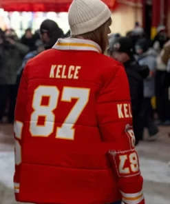 Taylor Swift Kelce 87 Chiefs Puffer Jacket