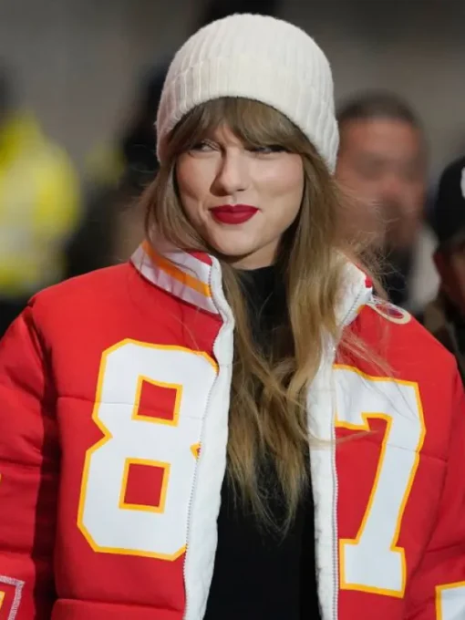 Taylor Swift Kelce 87 Chiefs Puffer Jacket