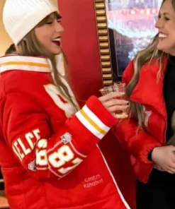 Taylor Swift Kelce 87 Chiefs Puffer Jacket