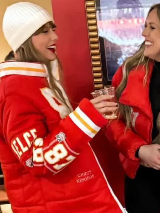 Taylor Swift Kelce 87 Chiefs Puffer Jacket