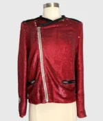 Taylor Swift New Years Eve Red Sequin Jacket