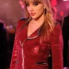 Taylor Swift New Years Eve Red Sequin Jacket