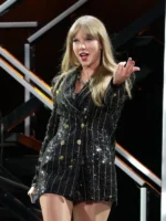 Taylor Swift The Eras Tour Black Sequin Blazer