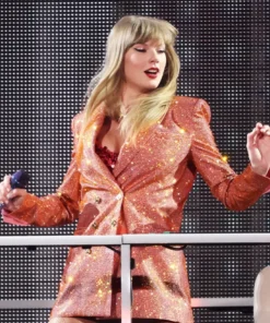 Taylor Swift The Eras Tour Paris Sequin Orange Blazer