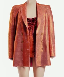 Taylor Swift The Eras Tour Paris Sequin Orange Blazer