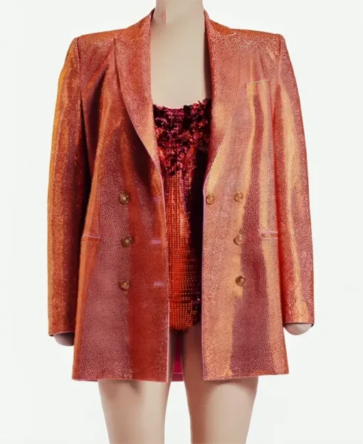 Taylor Swift The Eras Tour Paris Sequin Orange Blazer