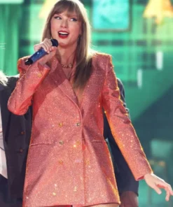 Taylor Swift The Eras Tour Paris Sequin Orange Blazer