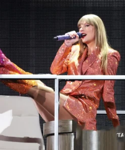 Taylor Swift The Eras Tour Paris Sequin Orange Blazer