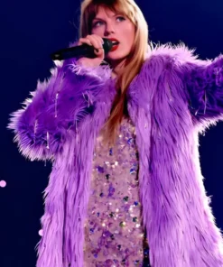 Taylor Swift The Eras Tour Purple Fur Coat