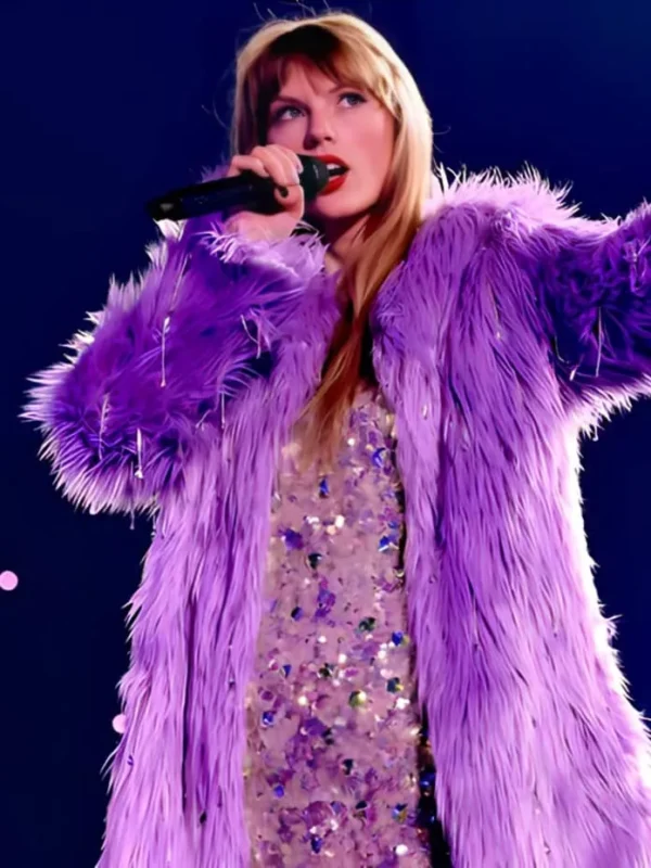 Taylor Swift The Eras Tour Purple Fur Coat