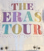Taylor Swift The Eras Tour Swiftie White Denim Jacket