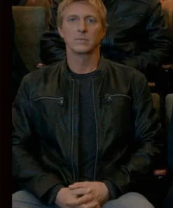 William Zabka Cobra Kai S03 Leather Jacket