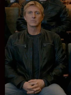 William Zabka Cobra Kai S03 Leather Jacket