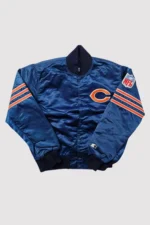 80’s Chicago Bears Blue Satin Varsity Jacket