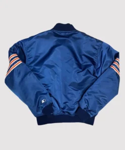 80’s Chicago Bears Blue Satin Varsity Jacket