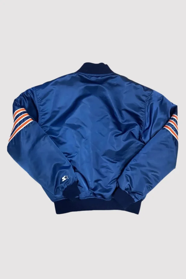 80’s Chicago Bears Blue Satin Varsity Jacket