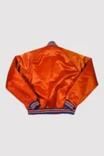 80’s Denver Broncos Orange Satin Varsity Jacket