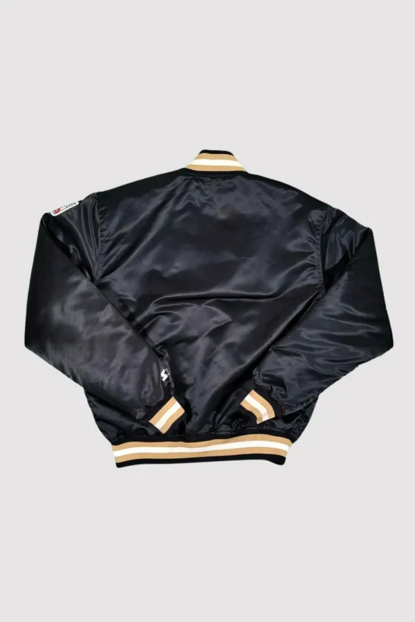 80’s New Orleans Saints Black Satin Varsity Jacket