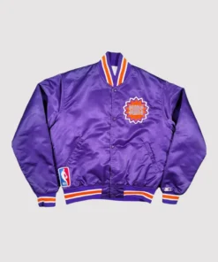 80’s Phoenix Suns Purple Satin Varsity Jacket