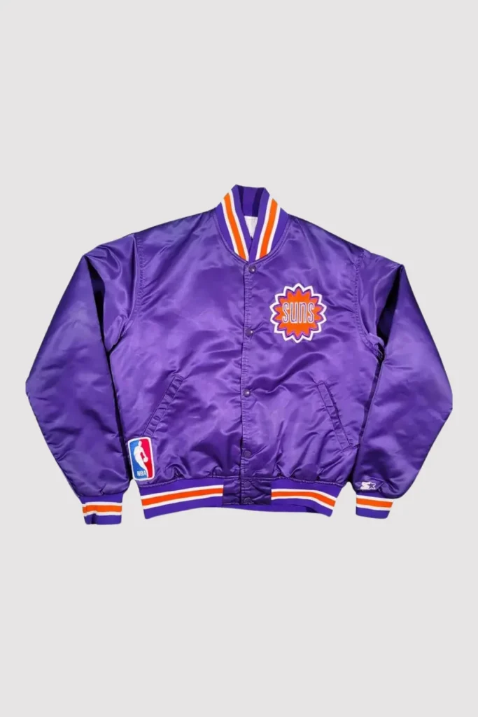 80’s Phoenix Suns Purple Satin Varsity Jacket