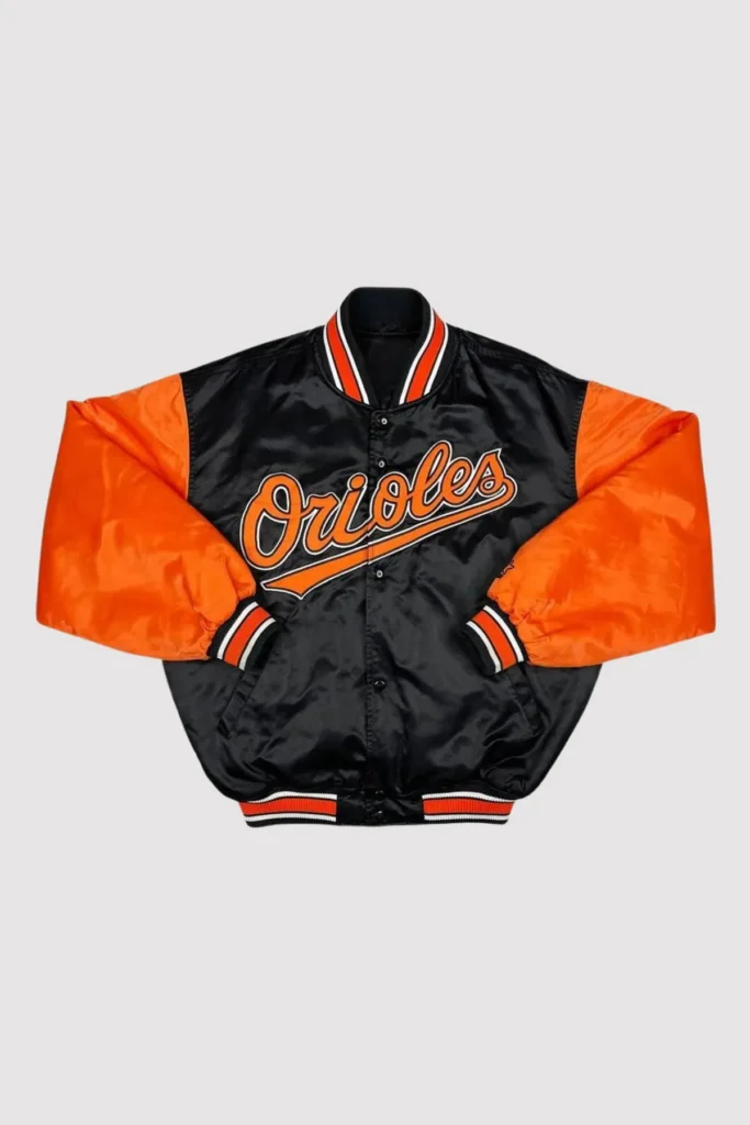 90’s Baltimore Orioles Satin Varsity Jacket