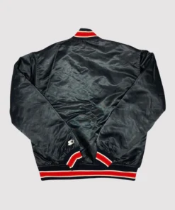90’s Miami Heat Black Satin Varsity Jacket