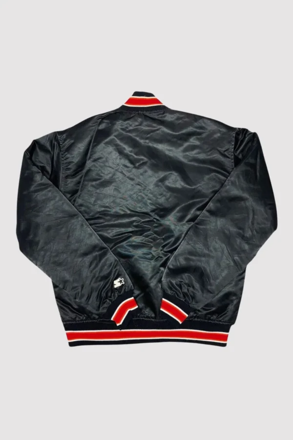 90’s Miami Heat Black Satin Varsity Jacket