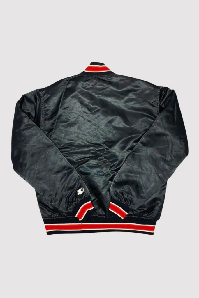 90’s Miami Heat Black Satin Varsity Jacket