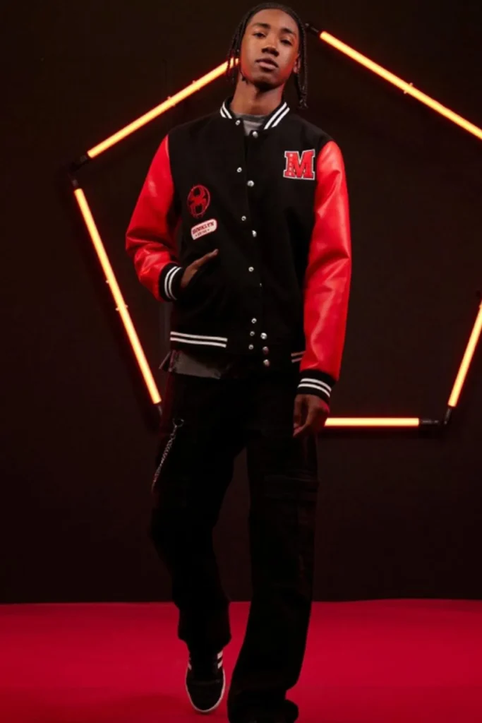 Across The Spider-Verse Miles Morales Varsity Jacket
