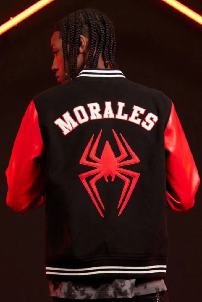 Across The Spider-Verse Miles Morales Varsity Jacket