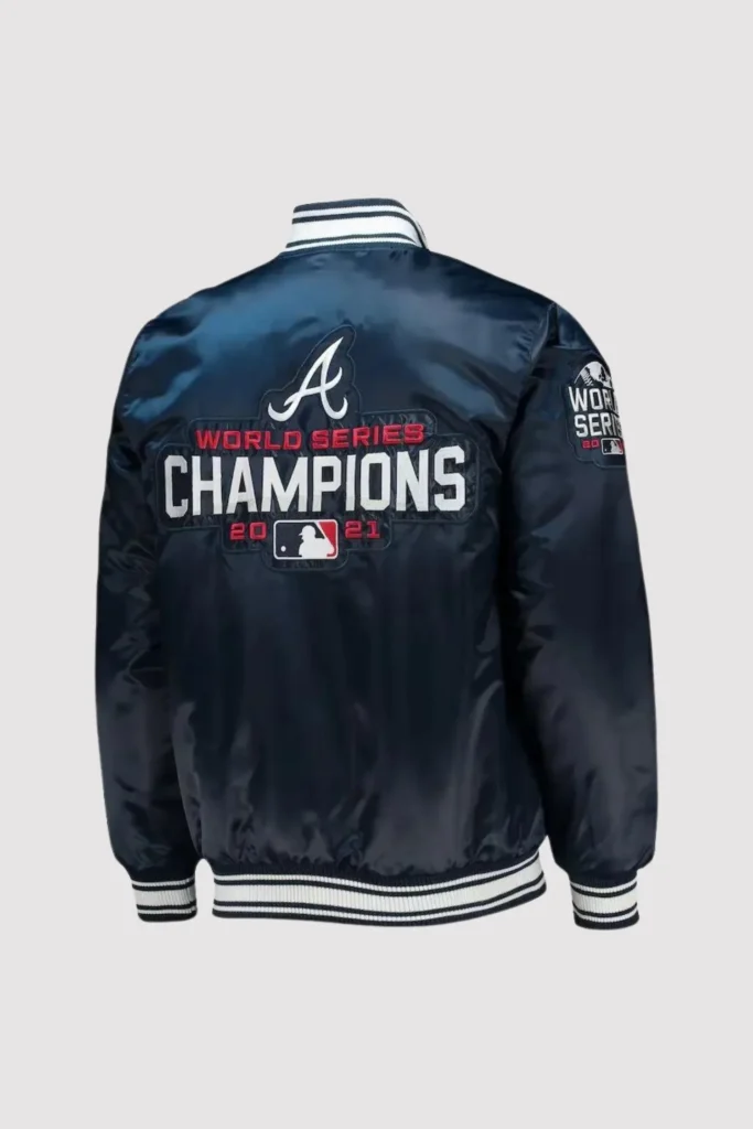 Atlanta Braves 2021 World Series Champions Satin Jacket