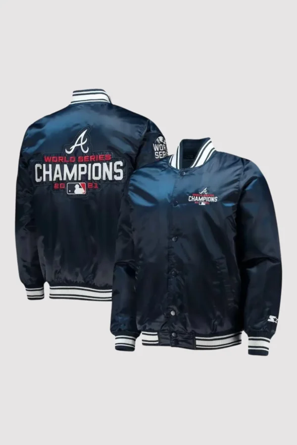 Atlanta Braves 2021 World Series Champions Satin Jacket