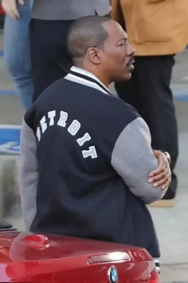 Beverly Hills Cop 4 Eddie Murphy Detroit Lions Varsity Jacket