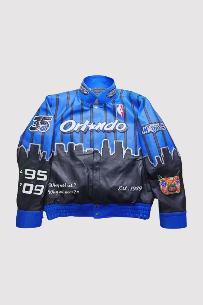 Orlando Magic x Jeff Hamilton NBA Blue Varsity Jacket