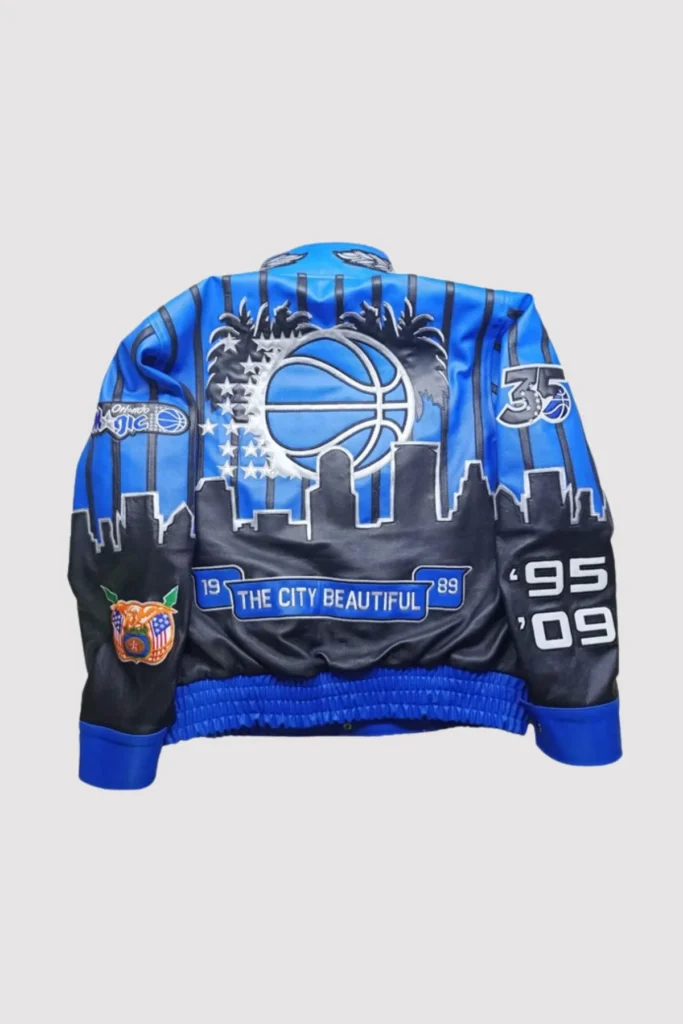 Orlando Magic x Jeff Hamilton NBA Blue Varsity Jacket