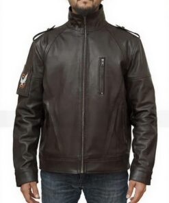 Agent Tom Clancy’s The Division Brown Leather Jacket
