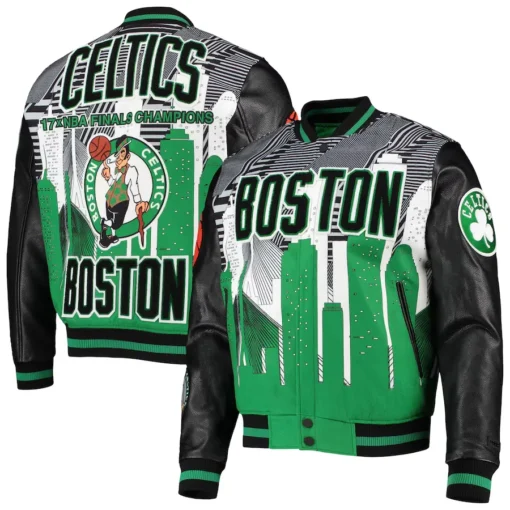 Boston Celtics 17x Champions Varsity Jacket - Image 3