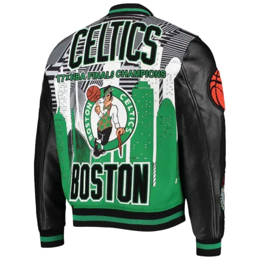 Boston Celtics 17x Champions Varsity Jacket - Image 2