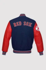 Boston Red Sox MLB Red and Blue Letterman Varsity Jacket