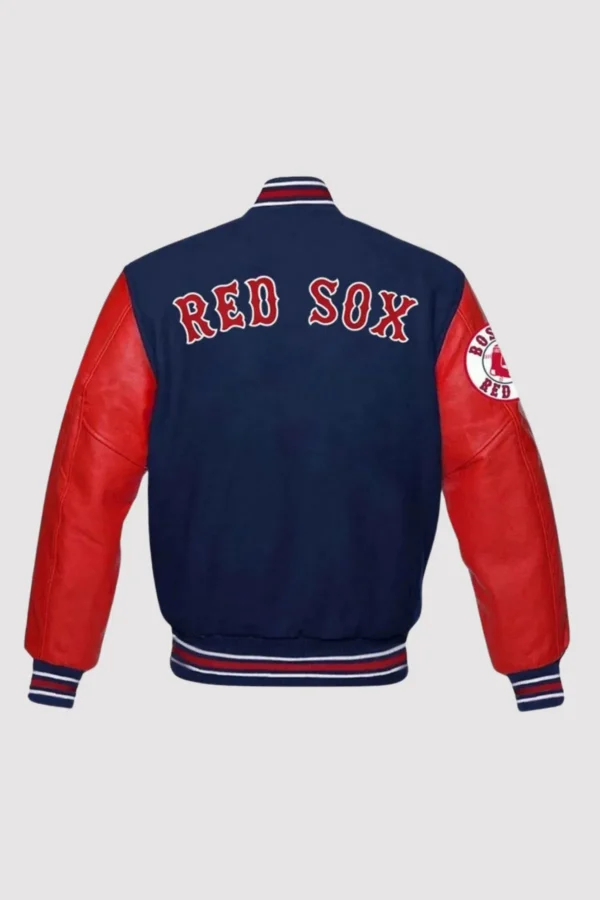 Boston Red Sox MLB Red and Blue Letterman Varsity Jacket