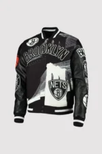 Brooklyn Nets Pro Standard x Black Pyramid Varsity Jacket