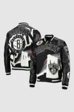 Brooklyn Nets Pro Standard x Black Pyramid Varsity Jacket