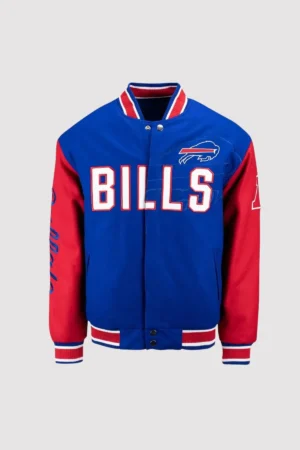 Buffalo Bills Blue and Red Varsity Wool Jacket