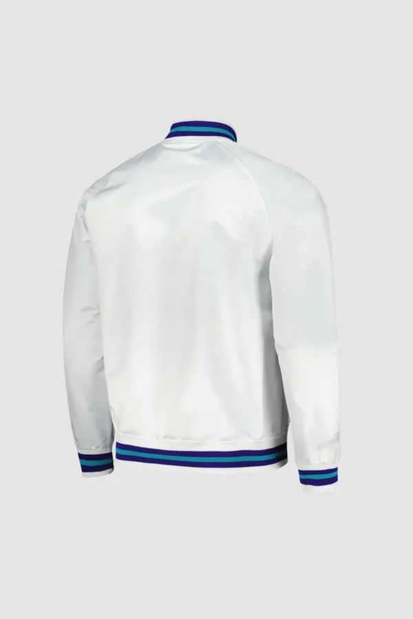 Charlotte Hornets Classics White Varsity Jacket