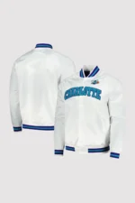 Charlotte Hornets Classics White Varsity Jacket