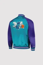 Charlotte Hornets Sea Blue Varsity Jacket