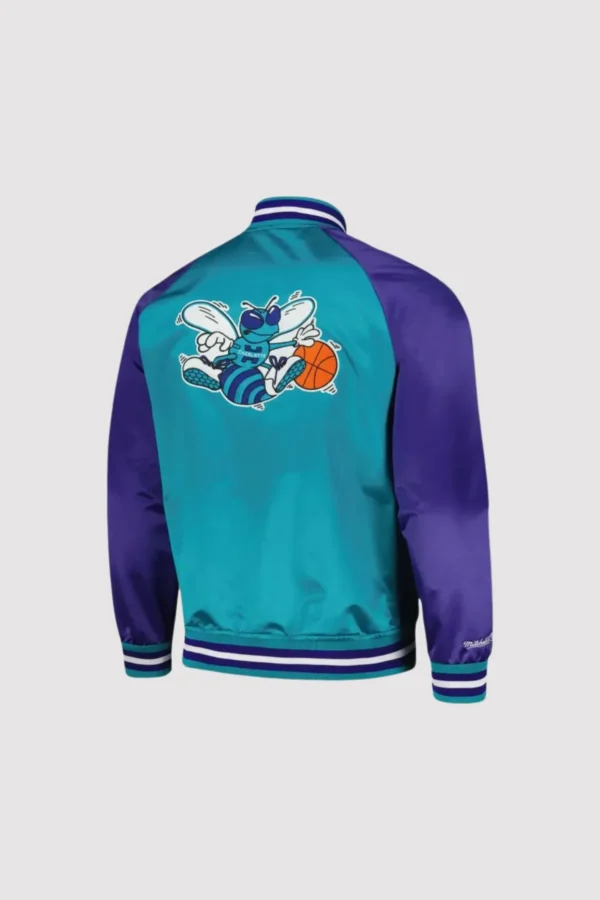 Charlotte Hornets Sea Blue Varsity Jacket