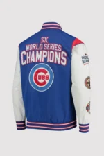 Chicago Cubs 3x World Series Champions Varsity Jacket